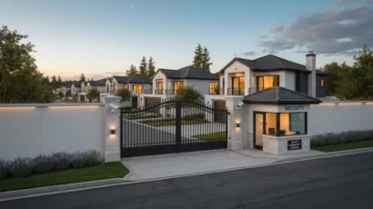 A well developed gated community villas