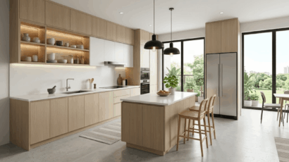 A modular kitchen