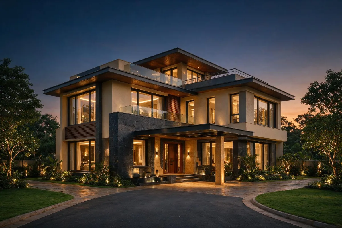 Luxury villa construction in Bangalore