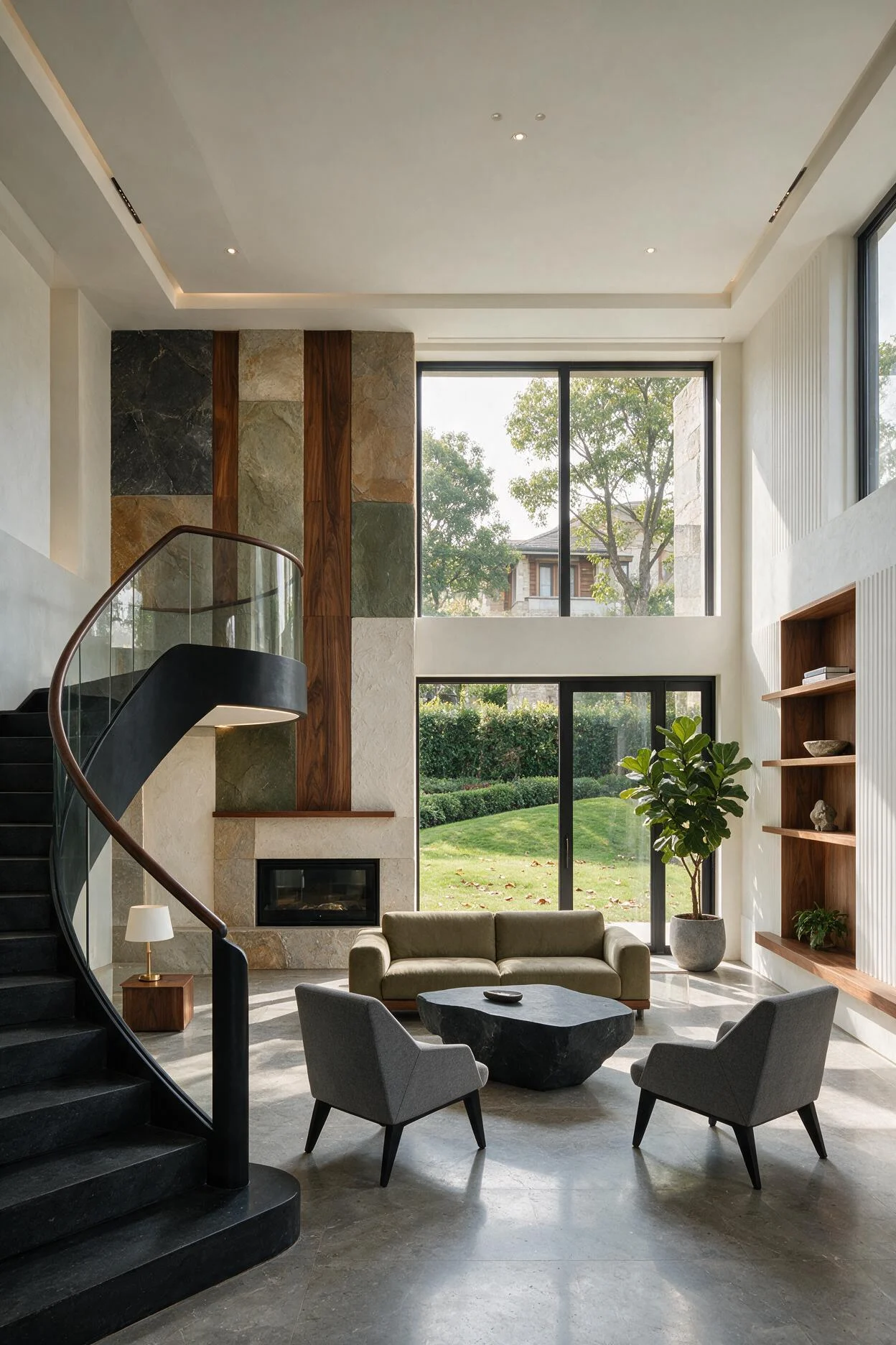 Villa living room interior by Line of Thought